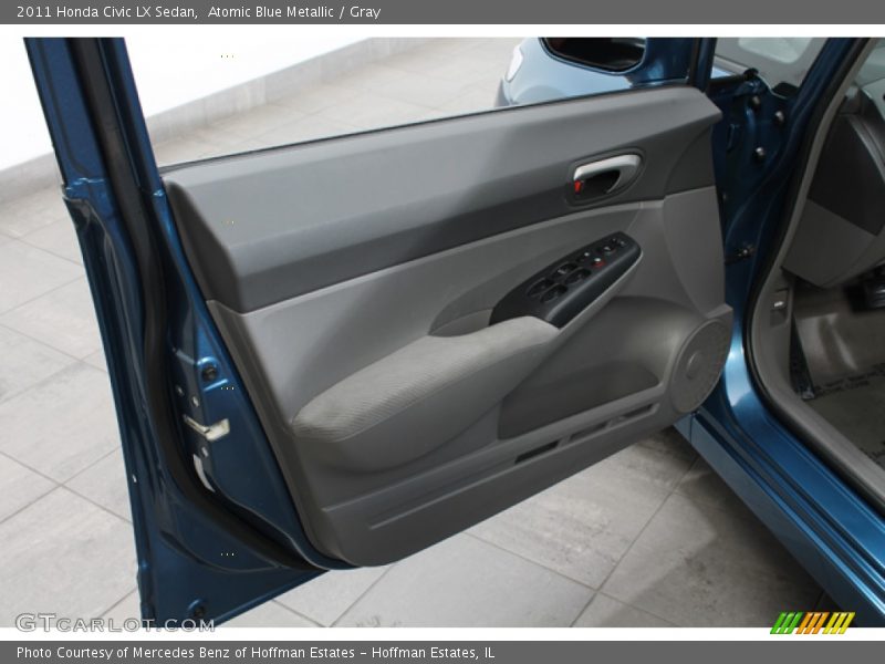 Atomic Blue Metallic / Gray 2011 Honda Civic LX Sedan