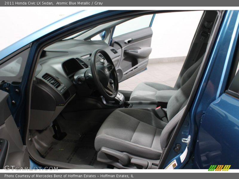 Atomic Blue Metallic / Gray 2011 Honda Civic LX Sedan