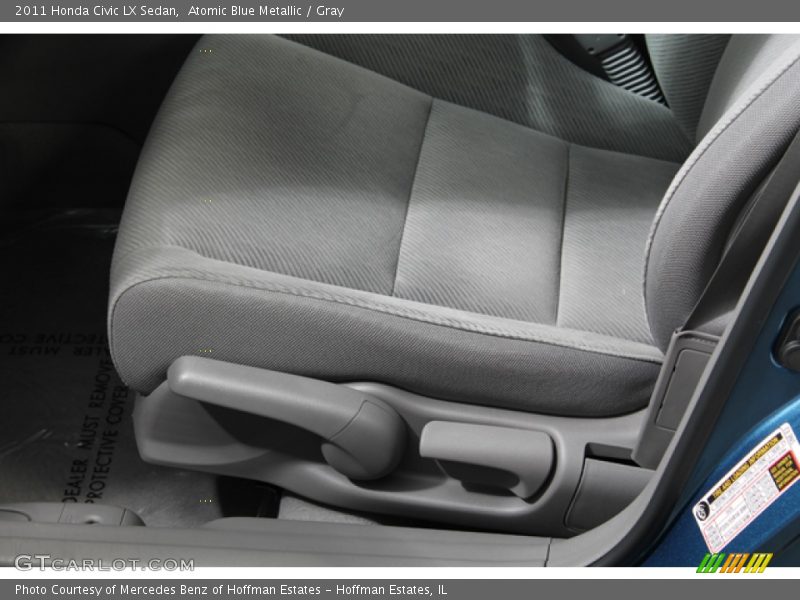 Atomic Blue Metallic / Gray 2011 Honda Civic LX Sedan