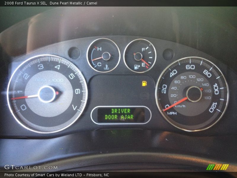 Dune Pearl Metallic / Camel 2008 Ford Taurus X SEL