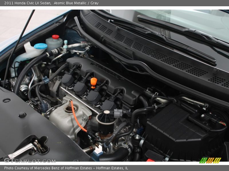 Atomic Blue Metallic / Gray 2011 Honda Civic LX Sedan