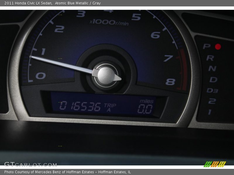 Atomic Blue Metallic / Gray 2011 Honda Civic LX Sedan