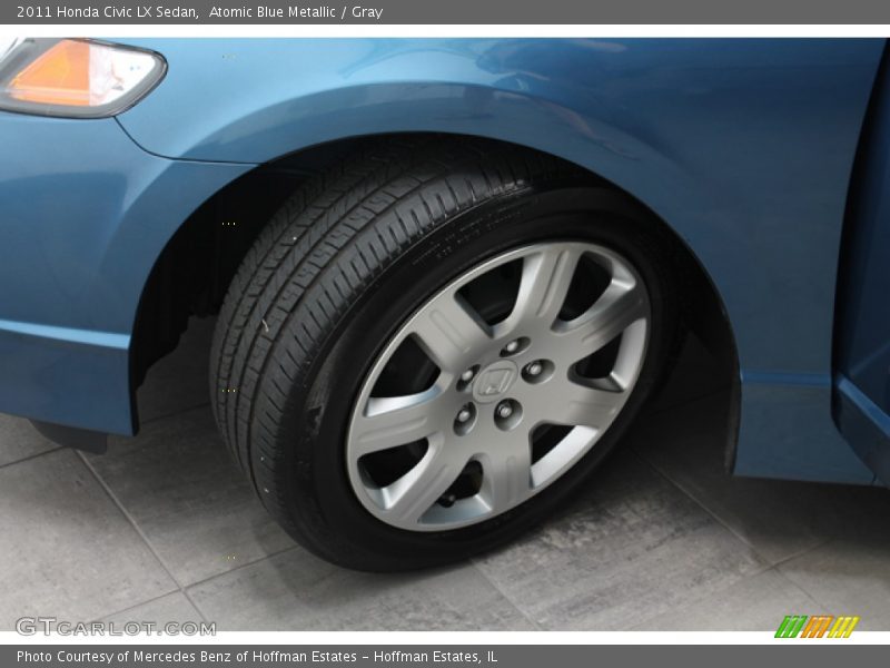 Atomic Blue Metallic / Gray 2011 Honda Civic LX Sedan
