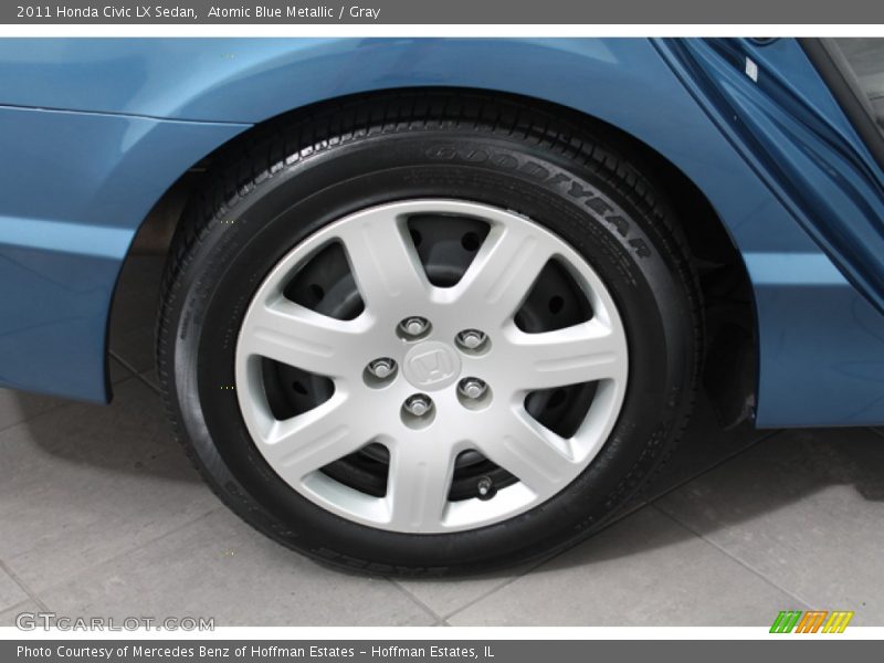 Atomic Blue Metallic / Gray 2011 Honda Civic LX Sedan