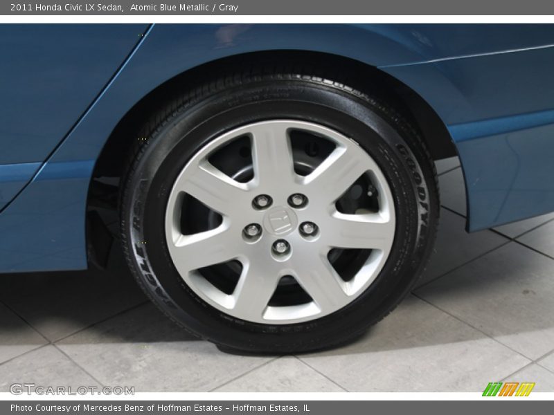 Atomic Blue Metallic / Gray 2011 Honda Civic LX Sedan