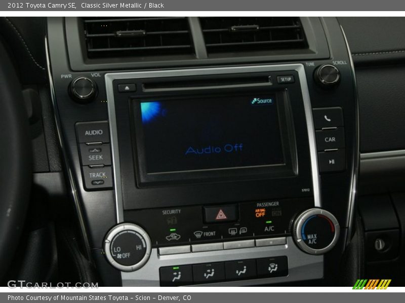 Classic Silver Metallic / Black 2012 Toyota Camry SE