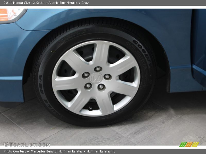 Atomic Blue Metallic / Gray 2011 Honda Civic LX Sedan