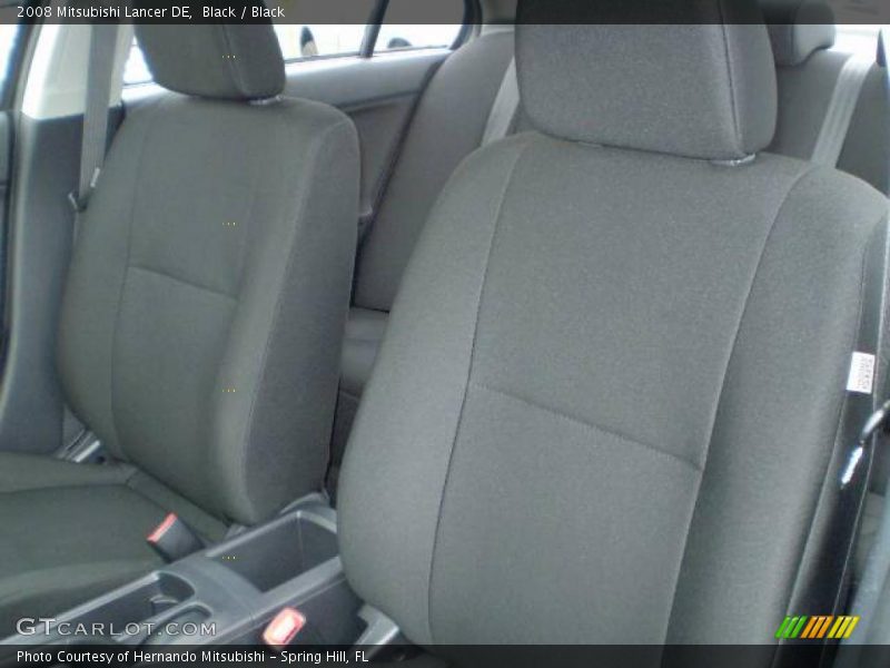 Black / Black 2008 Mitsubishi Lancer DE