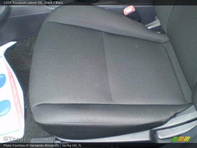 Black / Black 2008 Mitsubishi Lancer DE
