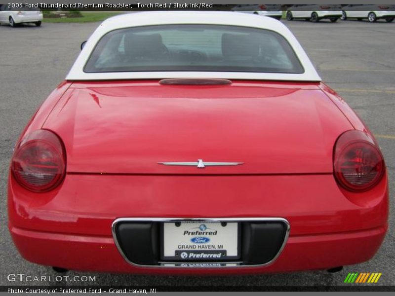 Torch Red / Black Ink/Red 2005 Ford Thunderbird Premium Roadster