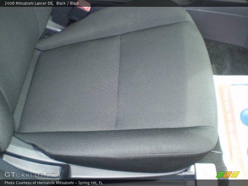 Black / Black 2008 Mitsubishi Lancer DE