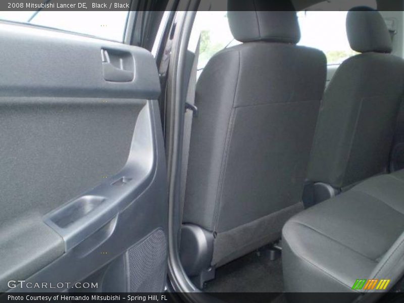 Black / Black 2008 Mitsubishi Lancer DE