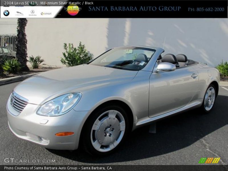 Millennium Silver Metallic / Black 2004 Lexus SC 430