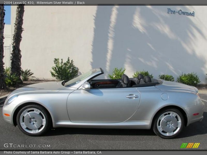 Millennium Silver Metallic / Black 2004 Lexus SC 430