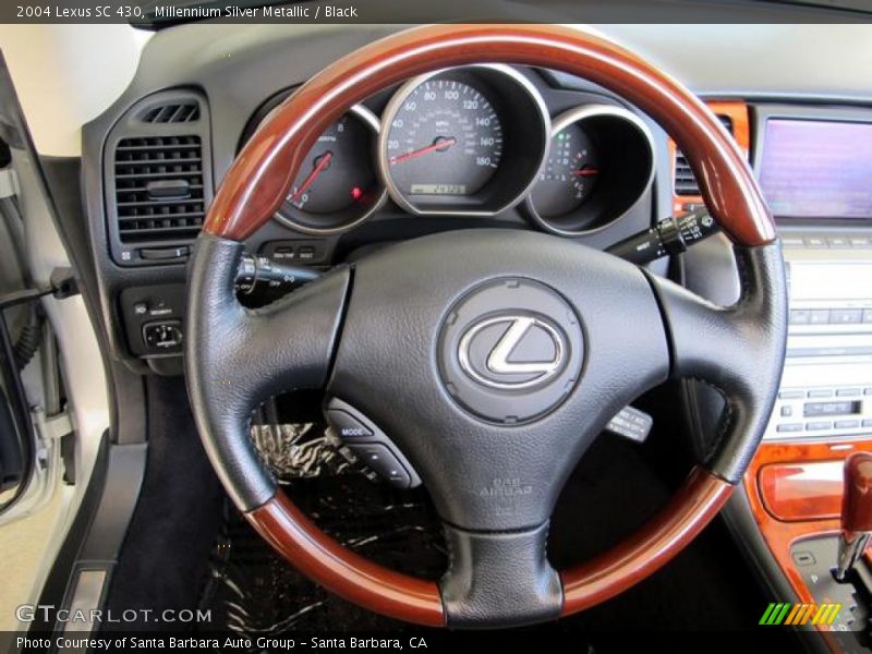 Millennium Silver Metallic / Black 2004 Lexus SC 430