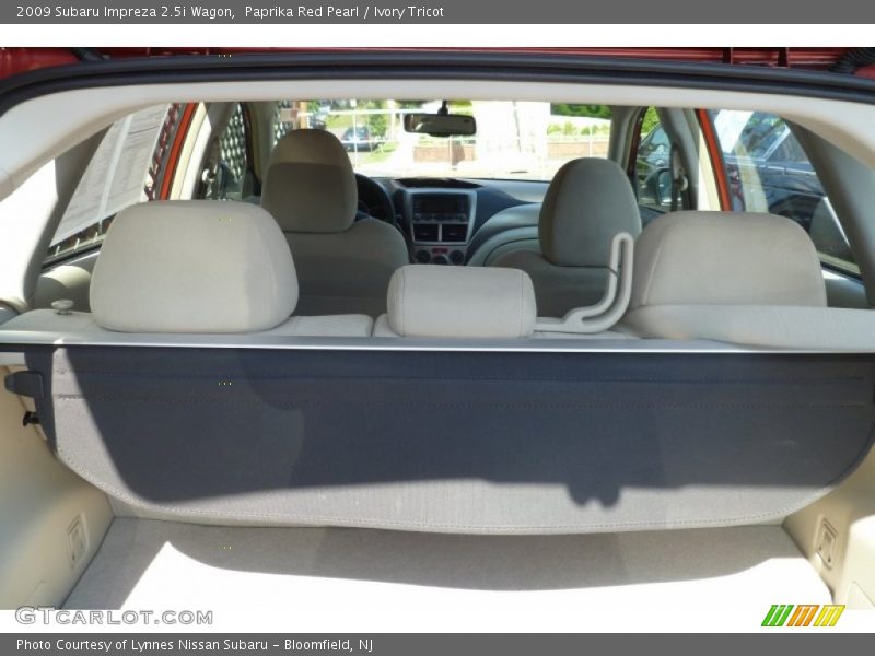 Paprika Red Pearl / Ivory Tricot 2009 Subaru Impreza 2.5i Wagon