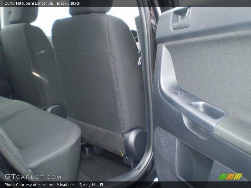 Black / Black 2008 Mitsubishi Lancer DE