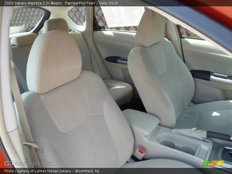 Paprika Red Pearl / Ivory Tricot 2009 Subaru Impreza 2.5i Wagon