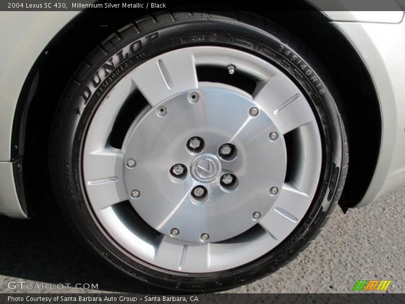 Millennium Silver Metallic / Black 2004 Lexus SC 430