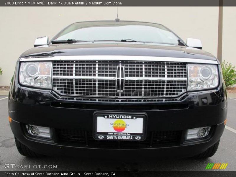 Dark Ink Blue Metallic / Medium Light Stone 2008 Lincoln MKX AWD