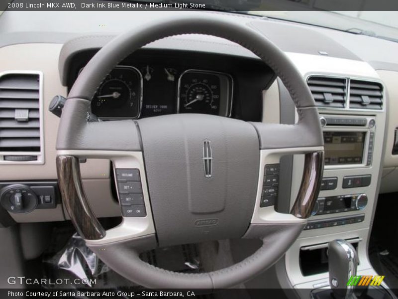 Dark Ink Blue Metallic / Medium Light Stone 2008 Lincoln MKX AWD