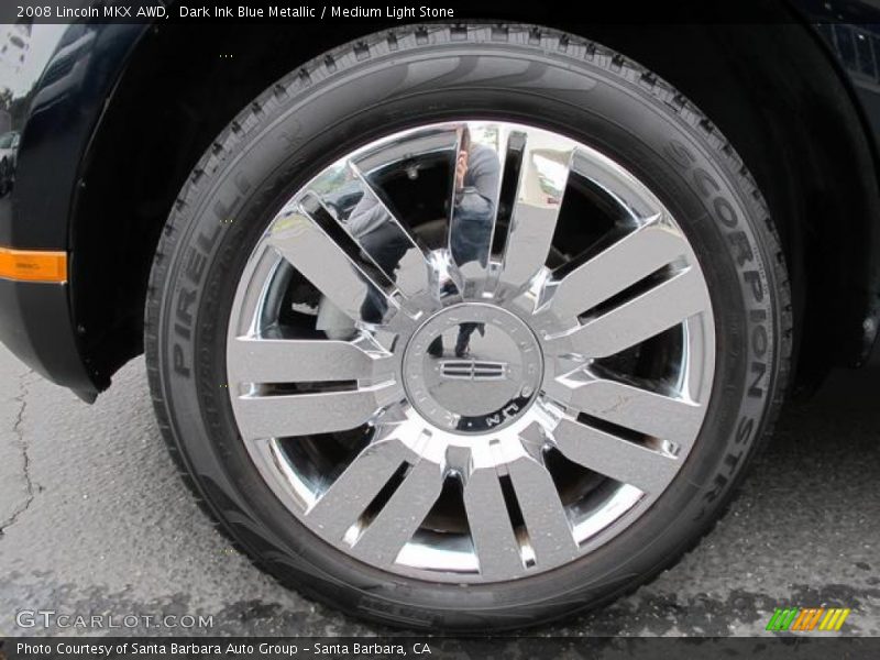 Dark Ink Blue Metallic / Medium Light Stone 2008 Lincoln MKX AWD
