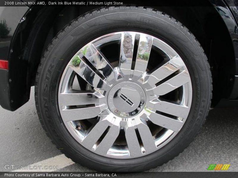 Dark Ink Blue Metallic / Medium Light Stone 2008 Lincoln MKX AWD
