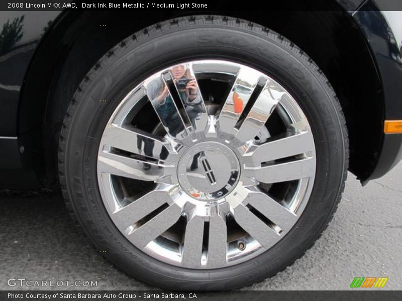Dark Ink Blue Metallic / Medium Light Stone 2008 Lincoln MKX AWD