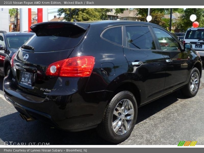 Wicked Black / Black 2010 Nissan Rogue AWD Krom Edition