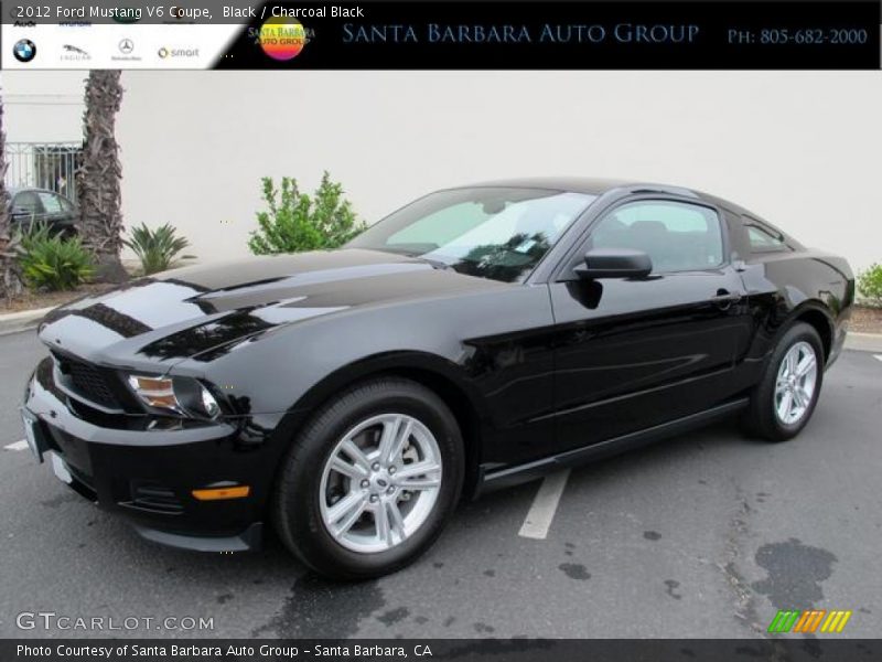 Black / Charcoal Black 2012 Ford Mustang V6 Coupe
