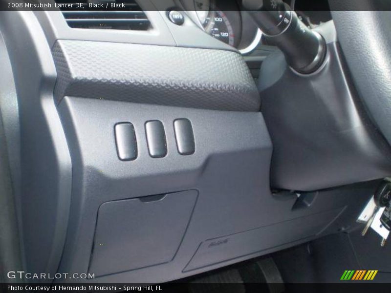 Black / Black 2008 Mitsubishi Lancer DE
