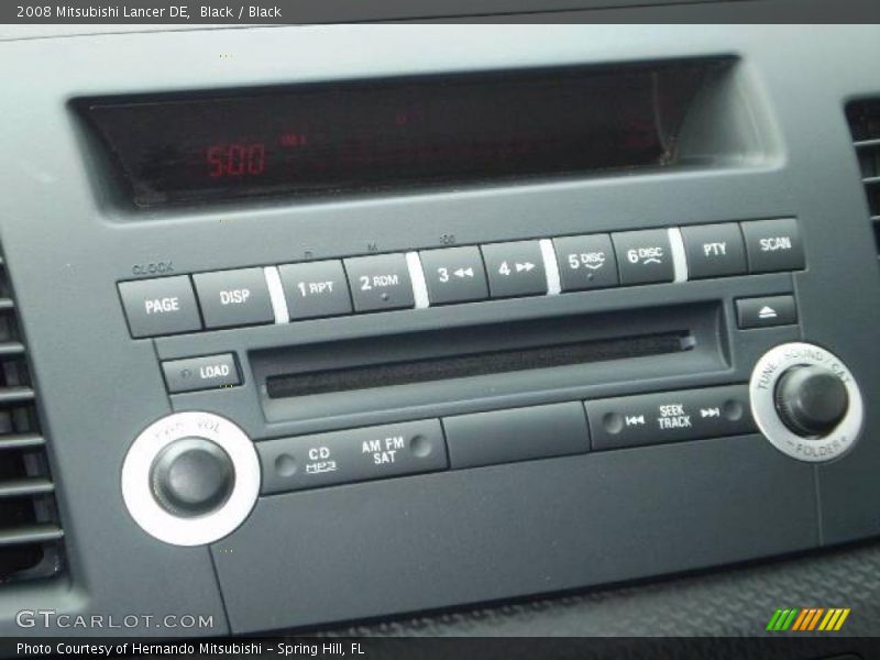 Black / Black 2008 Mitsubishi Lancer DE