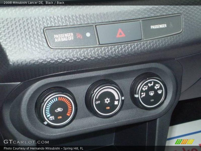 Black / Black 2008 Mitsubishi Lancer DE