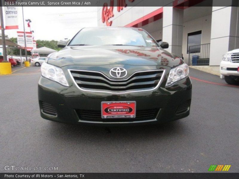 Spruce Green Mica / Ash 2011 Toyota Camry LE
