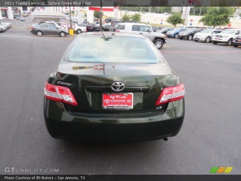 Spruce Green Mica / Ash 2011 Toyota Camry LE