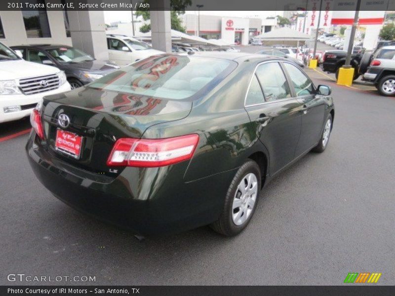 Spruce Green Mica / Ash 2011 Toyota Camry LE