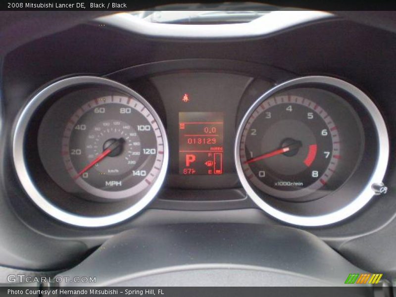 Black / Black 2008 Mitsubishi Lancer DE
