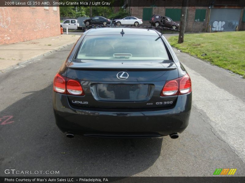 Smoky Granite Mica / Light Gray 2008 Lexus GS 350 AWD