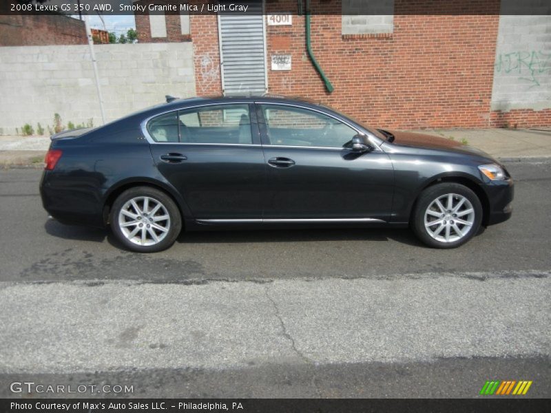 Smoky Granite Mica / Light Gray 2008 Lexus GS 350 AWD