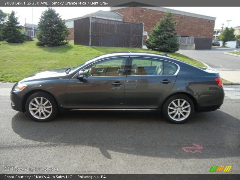 Smoky Granite Mica / Light Gray 2008 Lexus GS 350 AWD