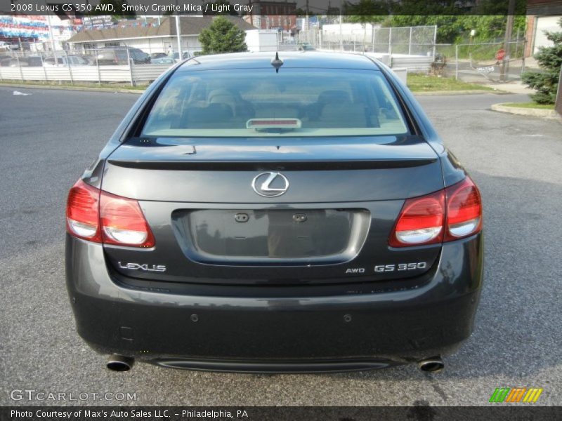 Smoky Granite Mica / Light Gray 2008 Lexus GS 350 AWD