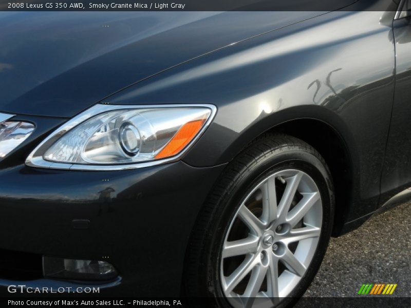 Smoky Granite Mica / Light Gray 2008 Lexus GS 350 AWD