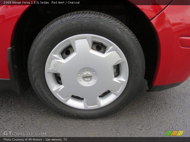 Red Alert / Charcoal 2009 Nissan Versa 1.8 SL Sedan