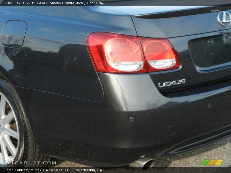 Smoky Granite Mica / Light Gray 2008 Lexus GS 350 AWD