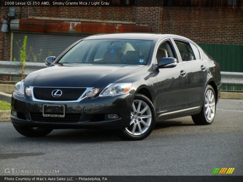 Smoky Granite Mica / Light Gray 2008 Lexus GS 350 AWD