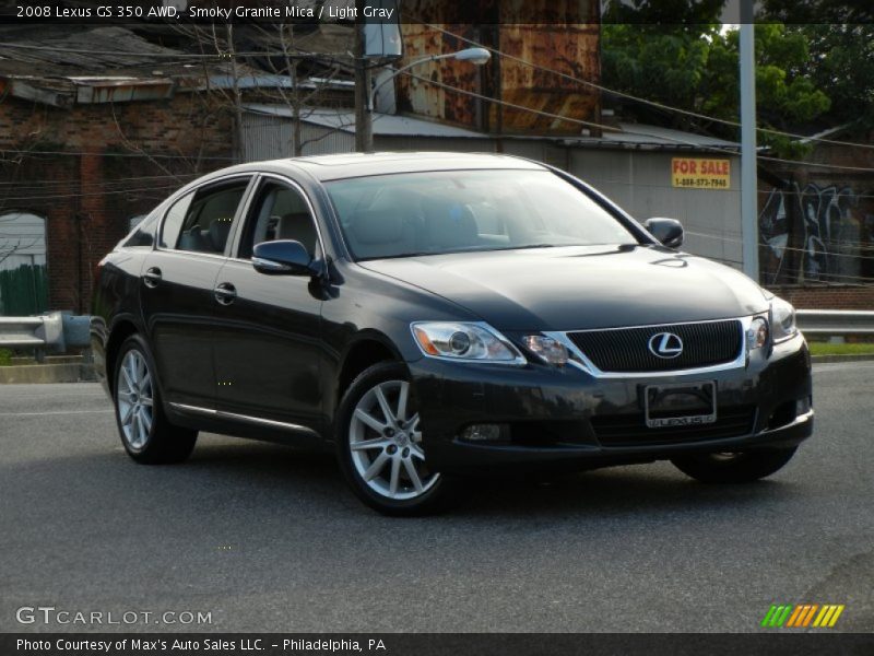 Smoky Granite Mica / Light Gray 2008 Lexus GS 350 AWD