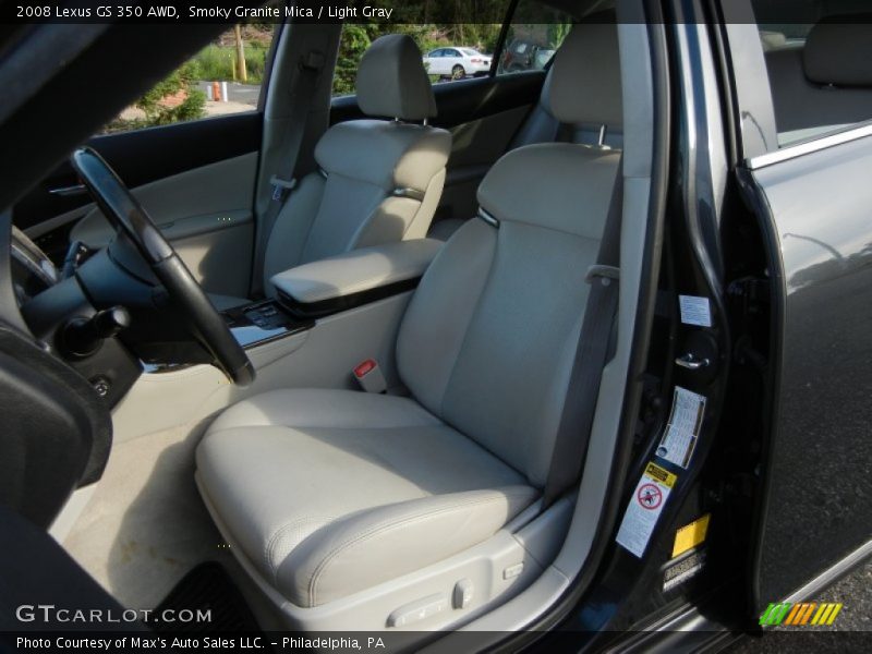 Smoky Granite Mica / Light Gray 2008 Lexus GS 350 AWD