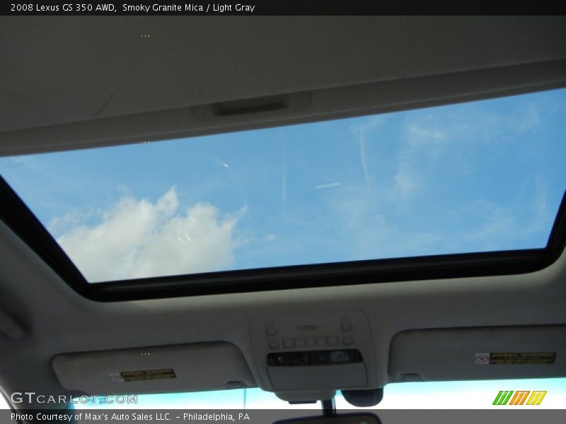 Smoky Granite Mica / Light Gray 2008 Lexus GS 350 AWD