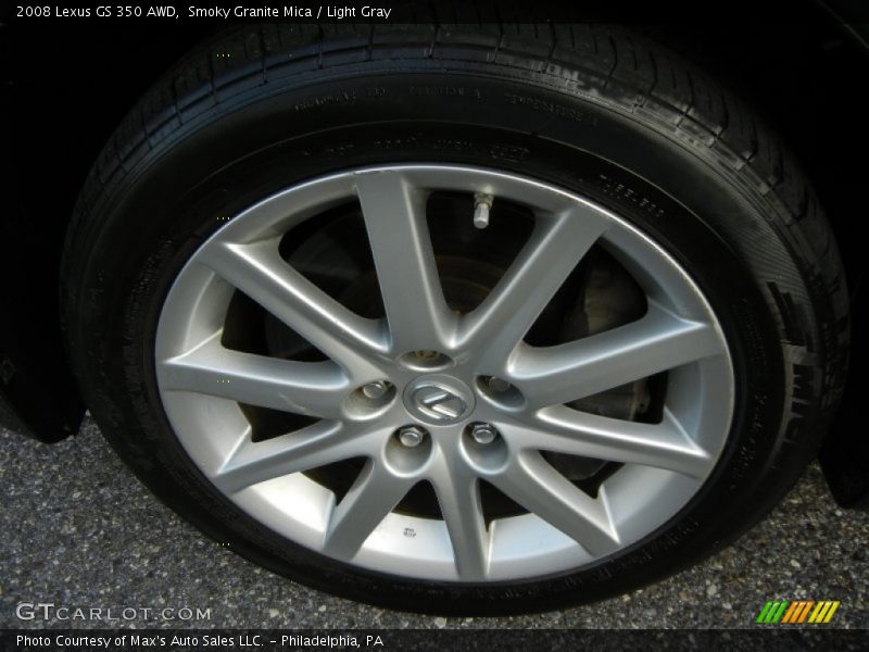 Smoky Granite Mica / Light Gray 2008 Lexus GS 350 AWD