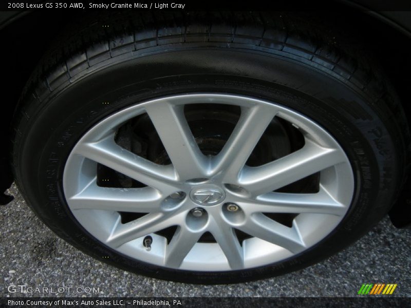 Smoky Granite Mica / Light Gray 2008 Lexus GS 350 AWD